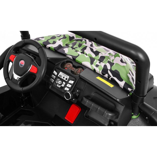 Dvivietis elektromobilis 4x4 bagis Grand Buggy, kamufliažinis