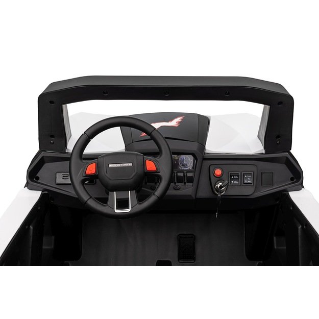 Dvivietis elektrinis bagis vaikams UTV-MX 2000N, baltas