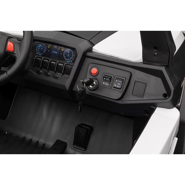 Dvivietis elektrinis bagis vaikams UTV-MX 2000N, baltas