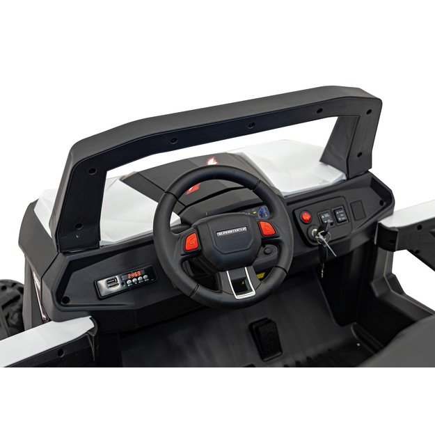 Dvivietis elektrinis bagis vaikams UTV-MX 2000N, baltas
