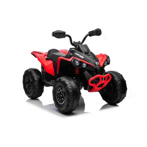 Vienvietis elektrinis keturratis vaikams Maverick ATV, raudonas
