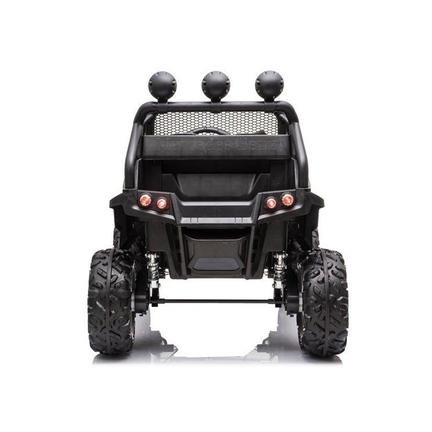 Vaikiškas vienvietis elektromobilis Mercedes Benz Unimog S, juodas