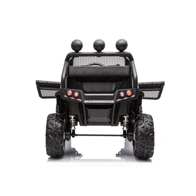 Vaikiškas vienvietis elektromobilis Mercedes Benz Unimog S, juodas