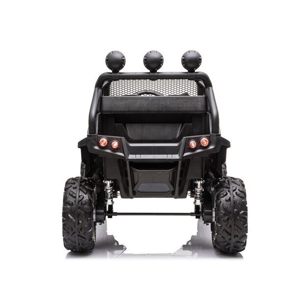 Vaikiškas vienvietis elektromobilis Mercedes Benz Unimog S, juodas