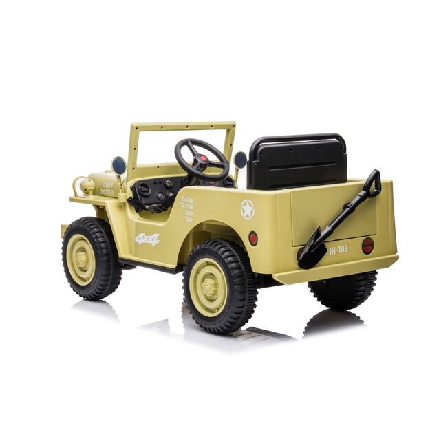 Vienvietis elektromobilis džipas JH-103 Khaki 4x4