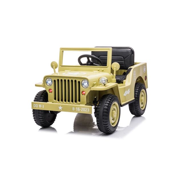 Vienvietis elektromobilis džipas JH-103 Khaki 4x4