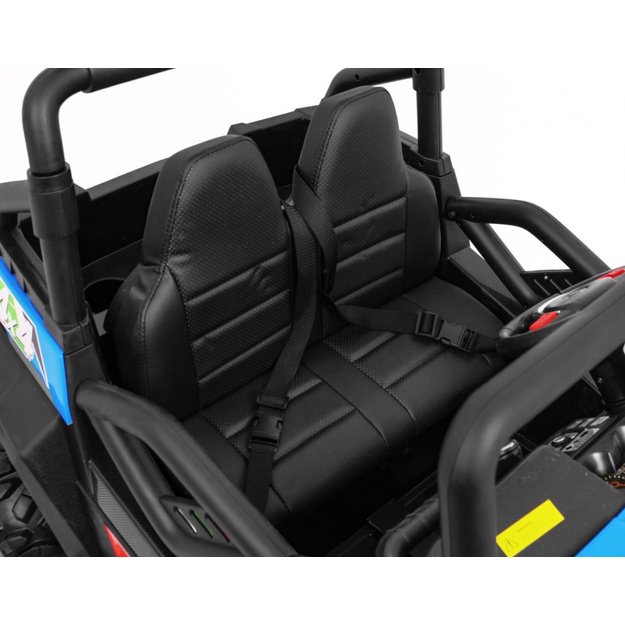 Dvivietis elektromobilis 4x4 bagis Grand Buggy, mėlynas