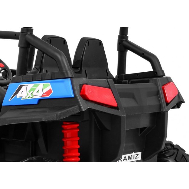 Dvivietis elektromobilis 4x4 bagis Grand Buggy, mėlynas