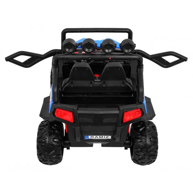 Dvivietis elektromobilis 4x4 bagis Grand Buggy, mėlynas