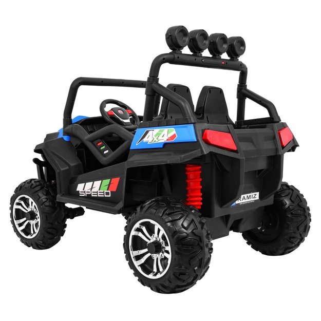 Dvivietis elektromobilis 4x4 bagis Grand Buggy, mėlynas