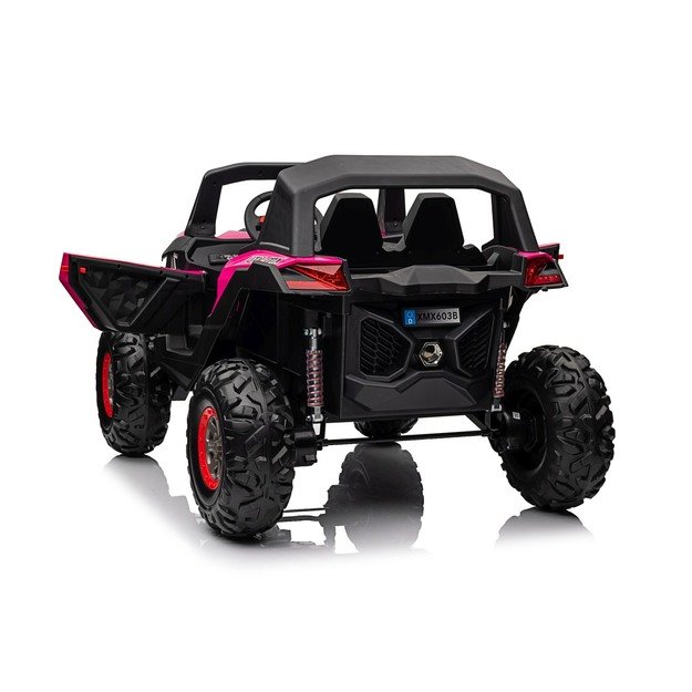 Dvivietis elektromobilis 4x4 bagis SuperStar Buggy, rožinis
