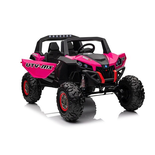 Dvivietis elektromobilis 4x4 bagis SuperStar Buggy, rožinis