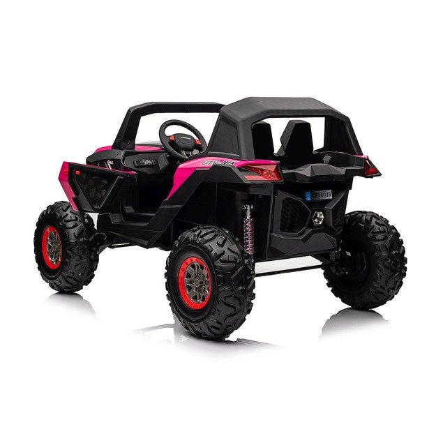 Dvivietis elektromobilis 4x4 bagis SuperStar Buggy, rožinis