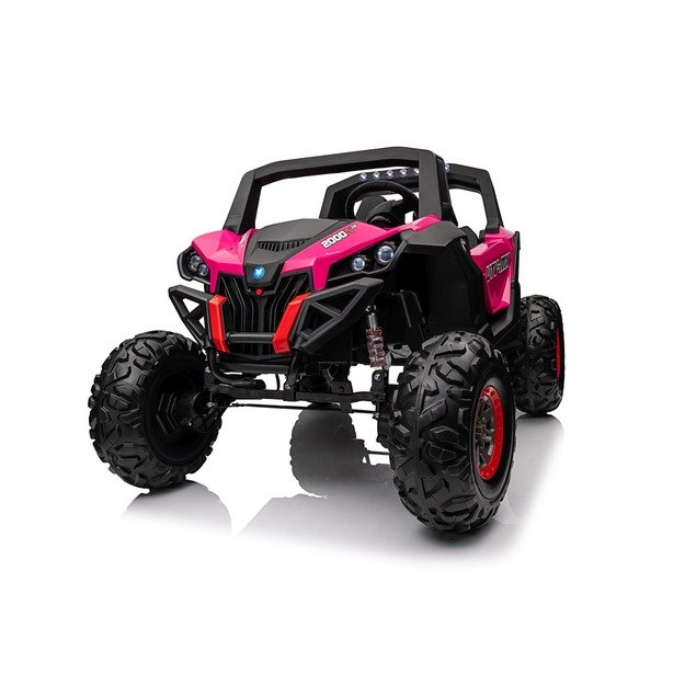 Dvivietis elektromobilis 4x4 bagis SuperStar Buggy, rožinis