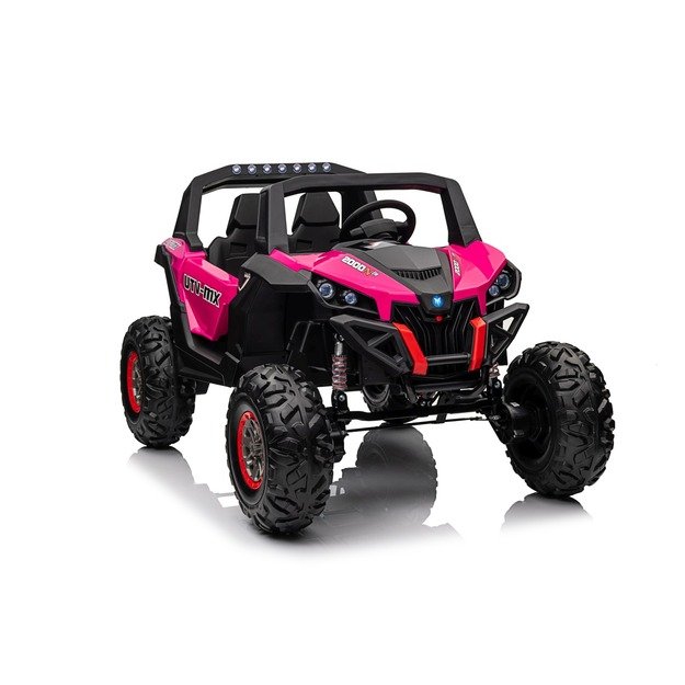 Dvivietis elektromobilis 4x4 bagis SuperStar Buggy, rožinis