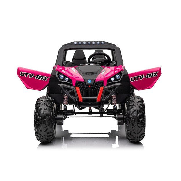 Dvivietis elektromobilis 4x4 bagis SuperStar Buggy, rožinis