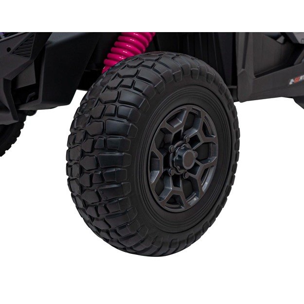Dvivietis elektromobilis 4x4 bagis SuperStar Buggy, rožinis