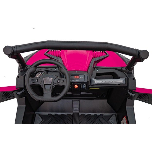 Dvivietis elektromobilis 4x4 bagis SuperStar Buggy, rožinis