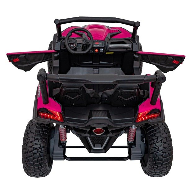 Dvivietis elektromobilis 4x4 bagis SuperStar Buggy, rožinis