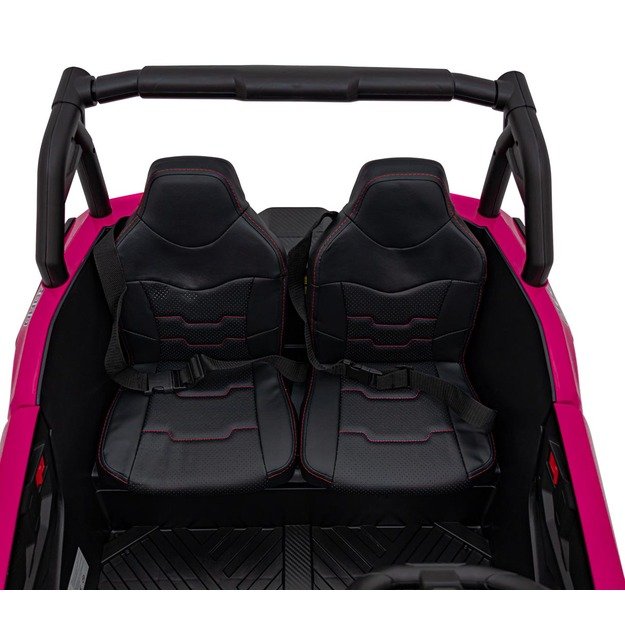 Dvivietis elektromobilis 4x4 bagis SuperStar Buggy, rožinis