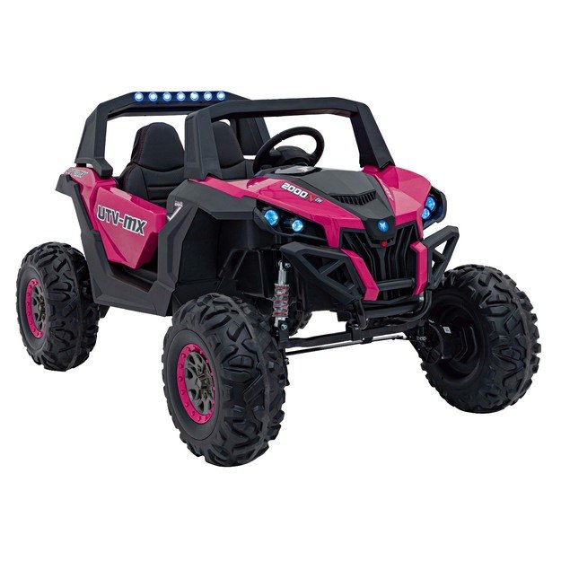 Dvivietis elektromobilis 4x4 bagis SuperStar Buggy, rožinis