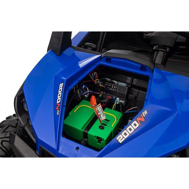 Dvivietis elektrinis bagis vaikams UTV-MX 2000N, mėlynas