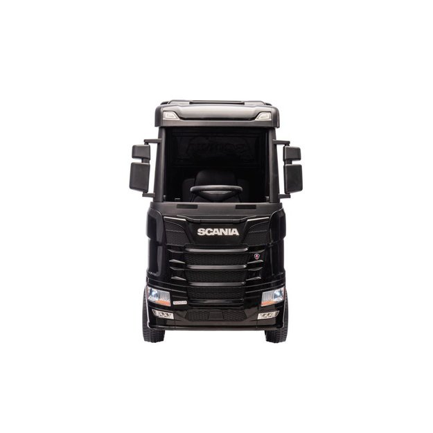 Vienvietis elektrinis sunkvežimis vaikams Scania 500R HL698 Black 4x4, juodas