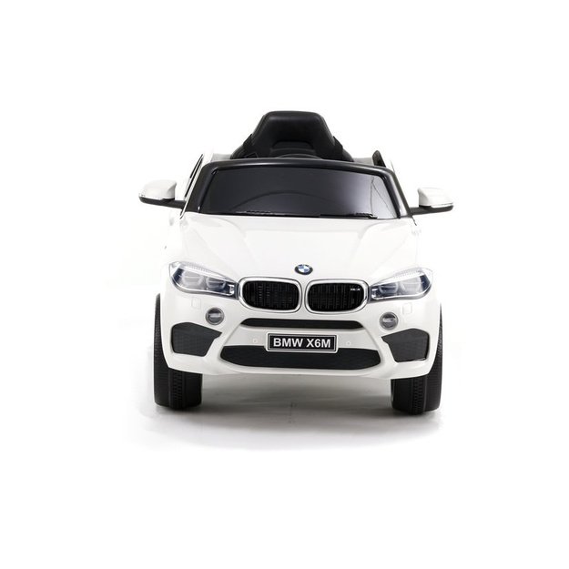 Vaikiškas vienvietis elektromobilis BMW X6, baltas