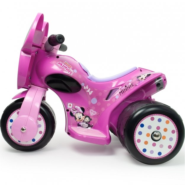 Vaikiškas elektrinis motociklas 6V Samurajus Minnie Mouse, rožinis