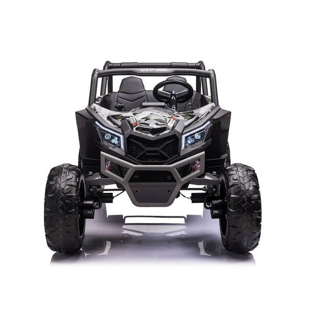 Galingas dvivietis vaikiškas elektrinis bagis UTV-MX Camo lakuotas su MP4