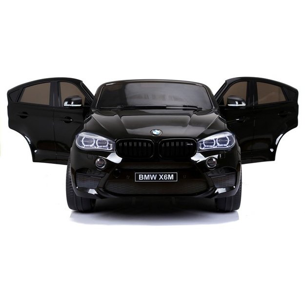 Dvivietis elektromobilis vaikams BMW X6M, juodas 23