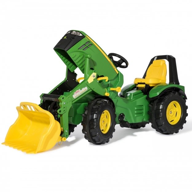 Minamas traktorius su kaušu Rolly Toys X-Track Premium, žalias