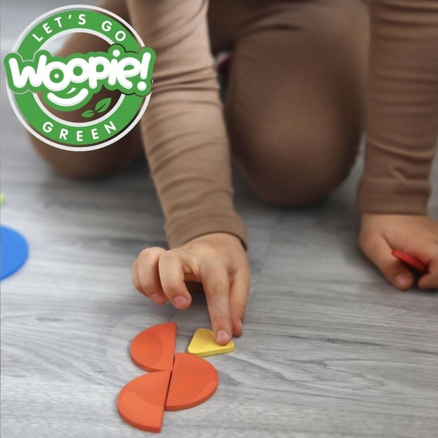 Medinė Montessori dėlionė 55 detalės, Woopie