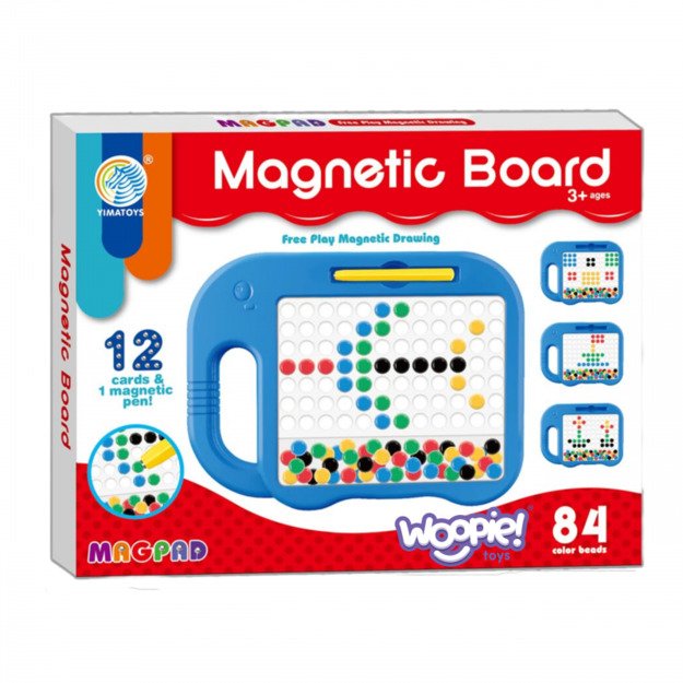 Montessori magnetinė lenta MagPad, WOOPIE, drambliukas, mėlynas