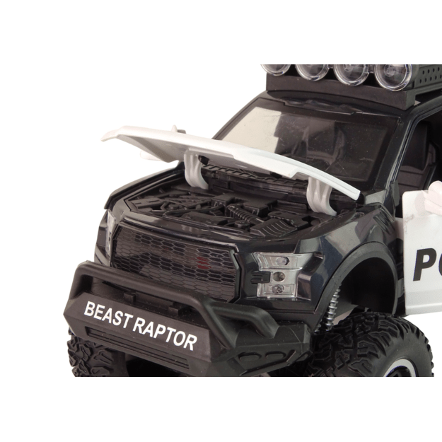 Policijos visureigis Raptor su garso ir šviesos efektais
