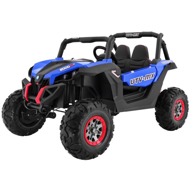 Dvivietis elektromobilis 4x4 bagis SuperStar Buggy, mėlynas