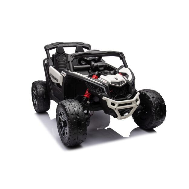 Vienvietis elektrinis bagis vaikams Can-am DK-CA003, baltas