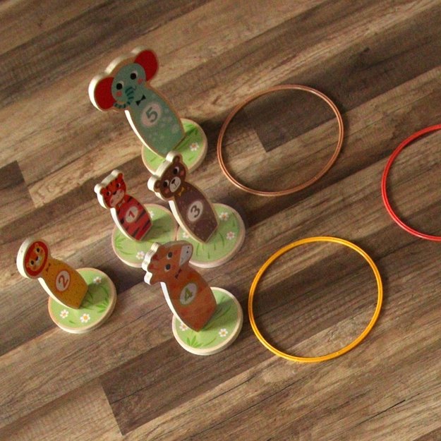 Medinis žiedų mėtymo žaidimas Tooky Toy