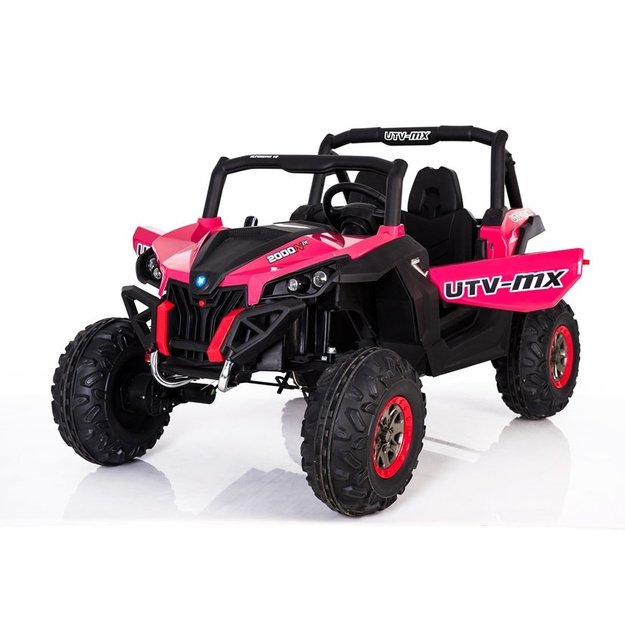 Dvivietis elektromobilis vaikams bagis UTV-MX 4x4 XMX, rožinis