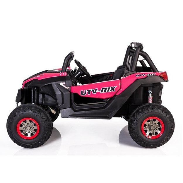 Dvivietis elektromobilis vaikams bagis UTV-MX 4x4 XMX, rožinis