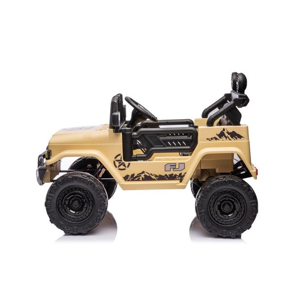Vienvietis elektrinis visureigis Toyota FJ Khaki 4x4, rudas
