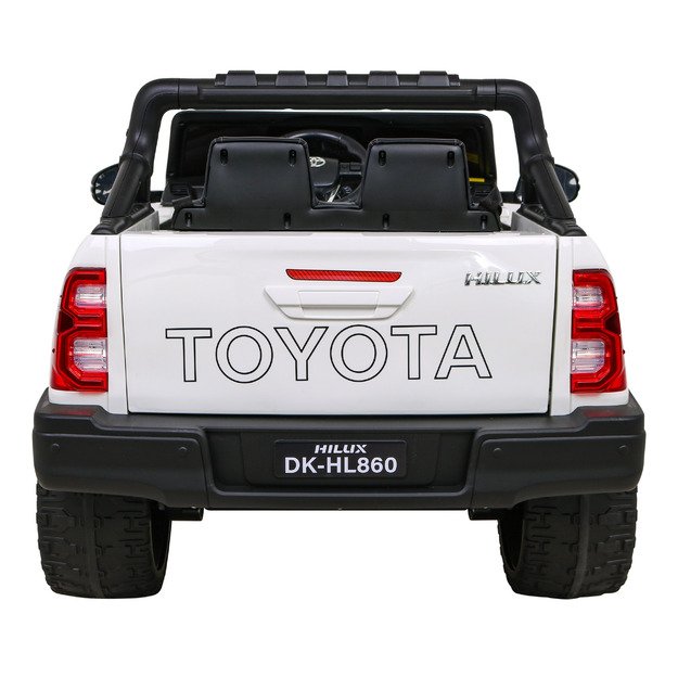 Dvivietis elektromobilis vaikams Toyota Hilux, baltas
