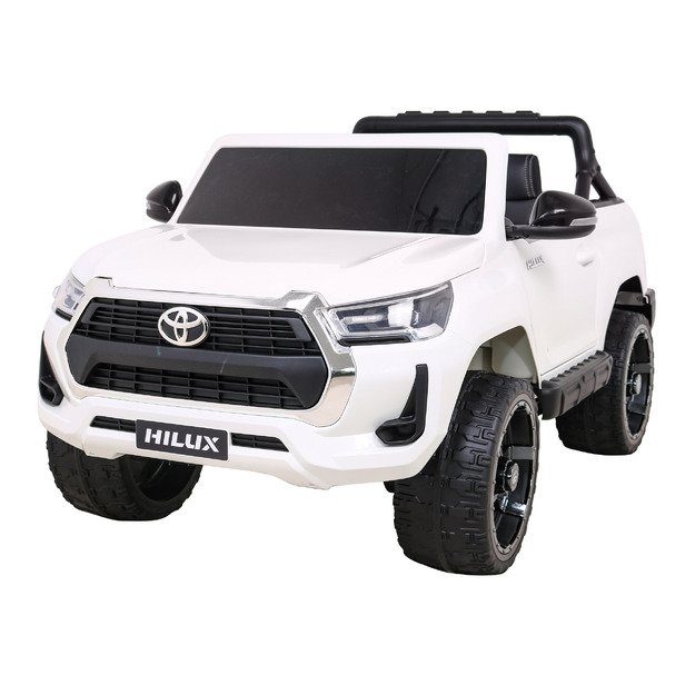Dvivietis elektromobilis vaikams Toyota Hilux, baltas