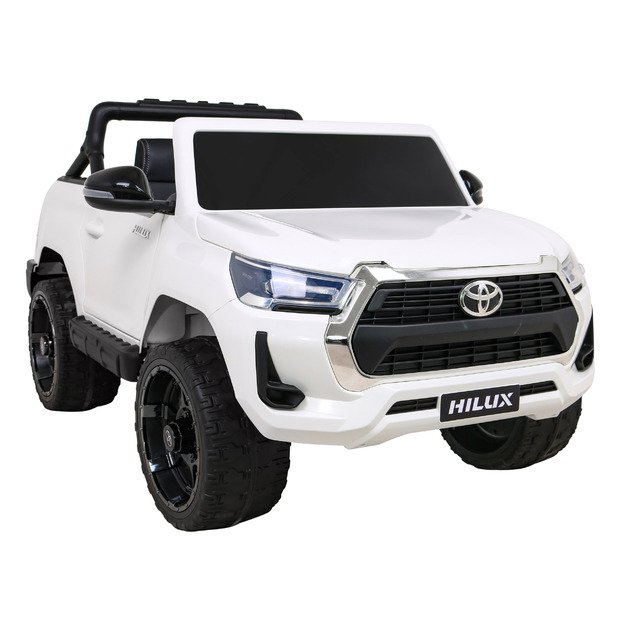 Dvivietis elektromobilis vaikams Toyota Hilux, baltas
