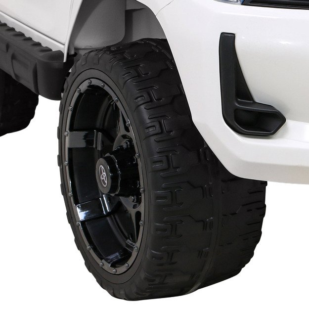 Dvivietis elektromobilis vaikams Toyota Hilux, baltas
