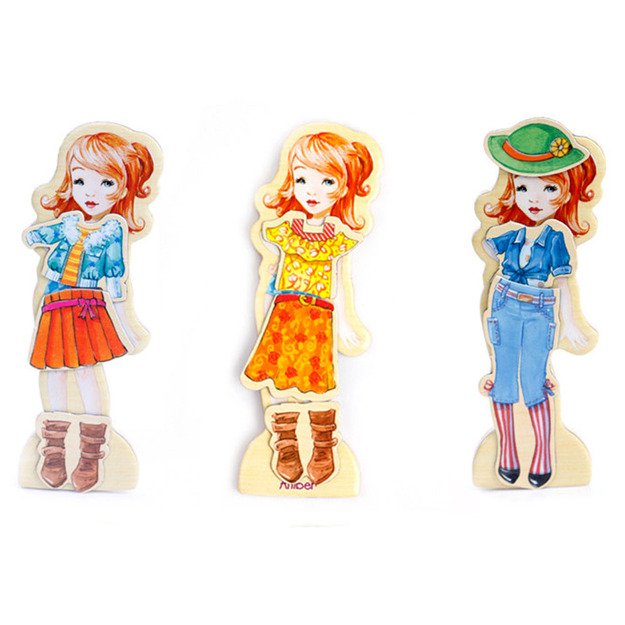 Magnetinė medinė dėlionė, 4 modeliai 10