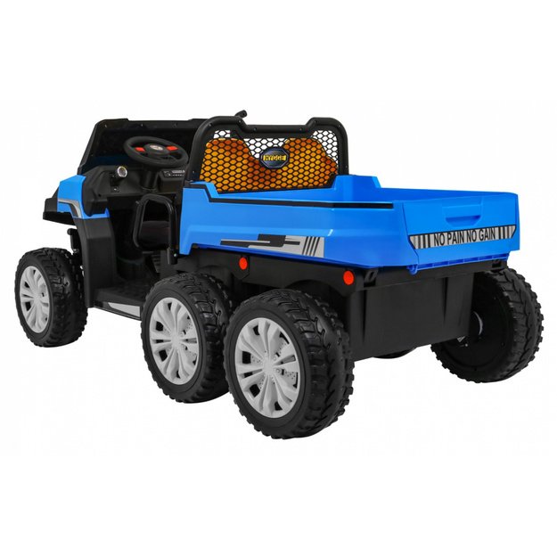 Dvivietis elektromobilis vaikams 4x4 Farmer Truck, mėlynas