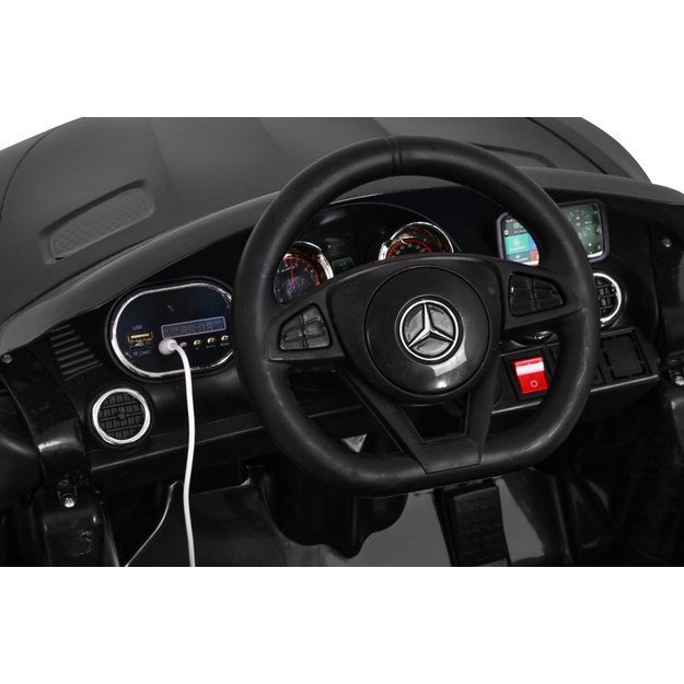Vienvietis elektromobilis vaikams Mercedes Benz GT, juodas