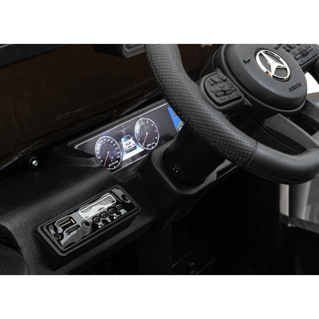 Vienvietis elektrinis džipas vaikams Mercedes AMG G63, juodas