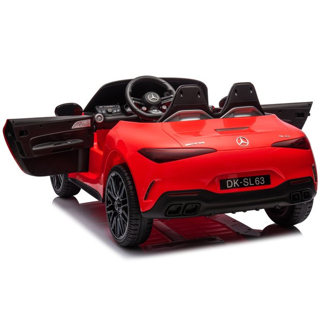 Dvivietis elektromobilis vaikams Mercedes SL 63 AMG, raudonas